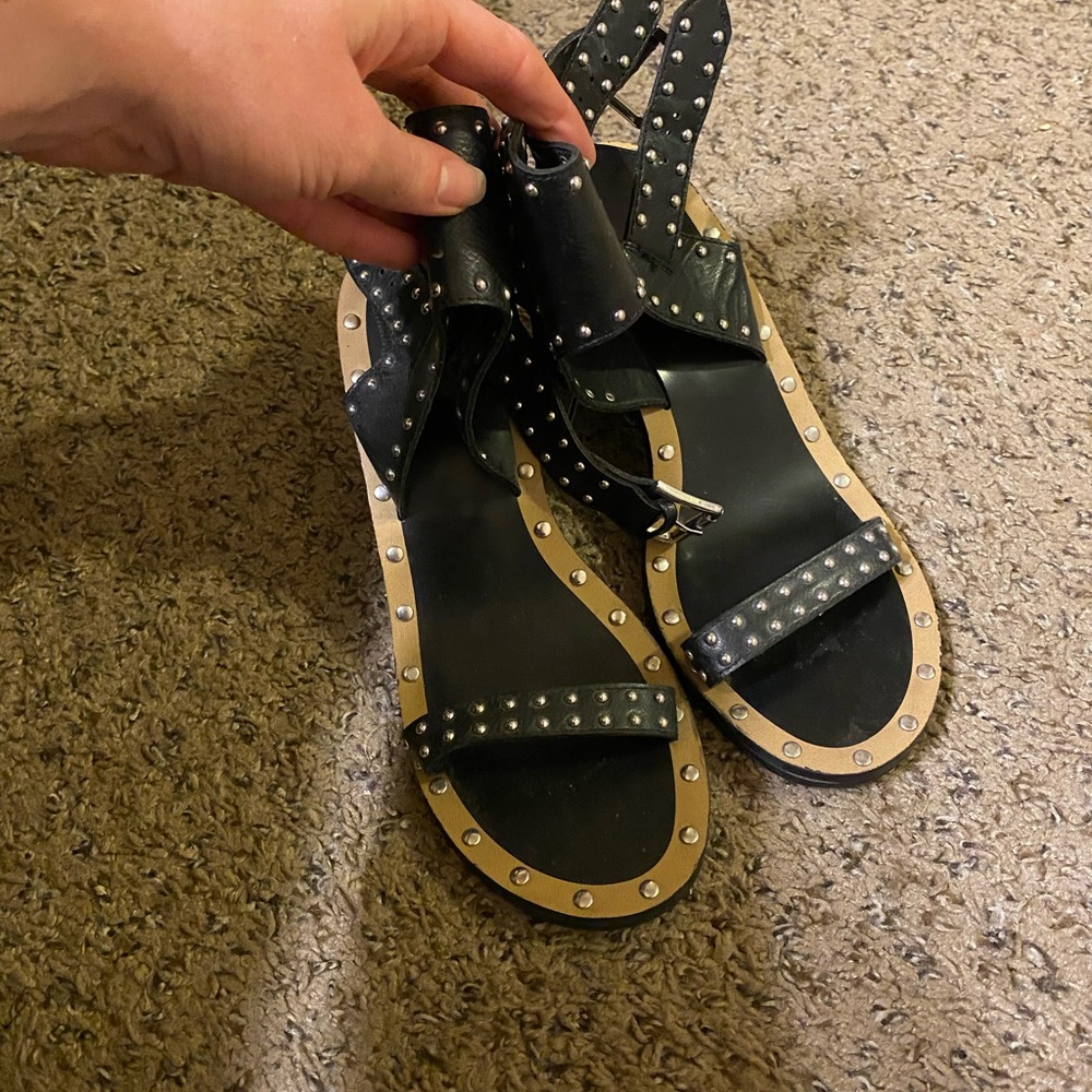 Black Studded Heels